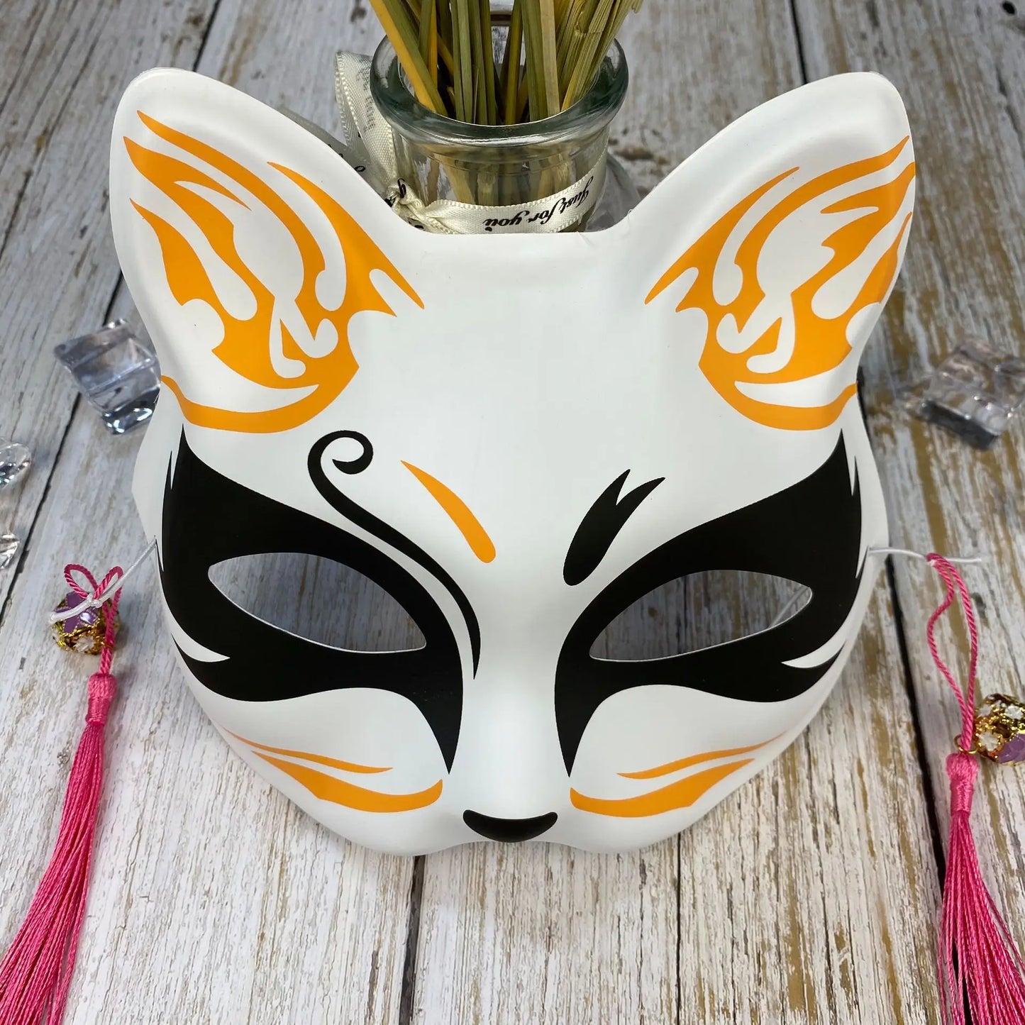 Japanese Kitsune Half Face Mask Cos04