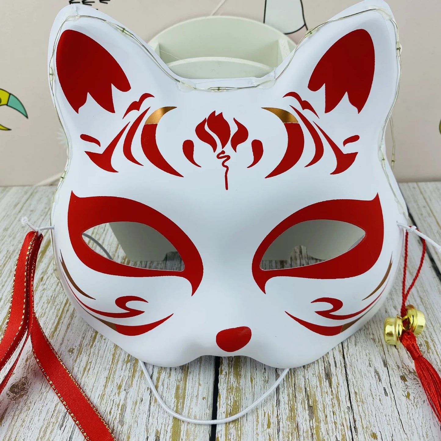 Japanese Kitsune Half Face Mask Cos13