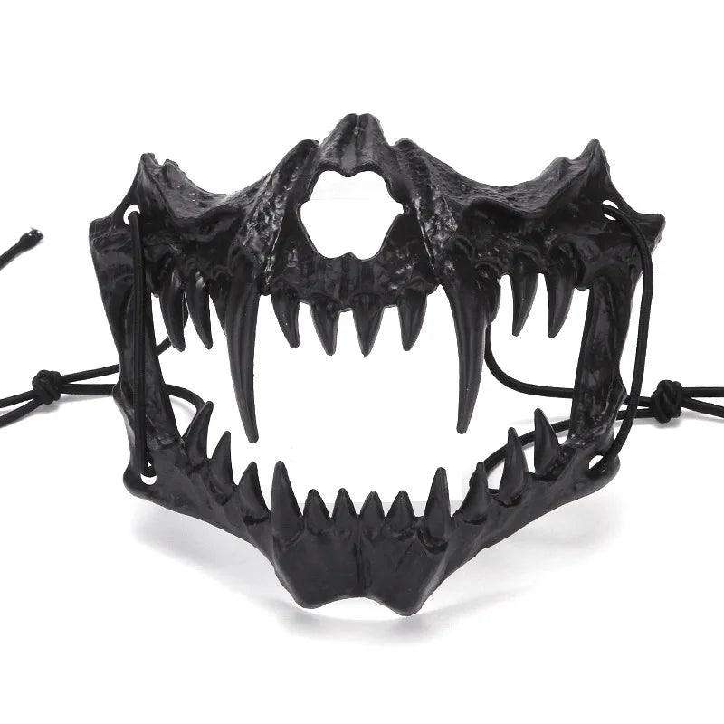 Long Teeth Skeleton Half Face Mask (S05)