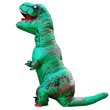 Adult Kids Inflatable Dinosaur Costumes Suit Dress Anime Party Cosplay Carnival Purim Halloween Costume For Man Woman