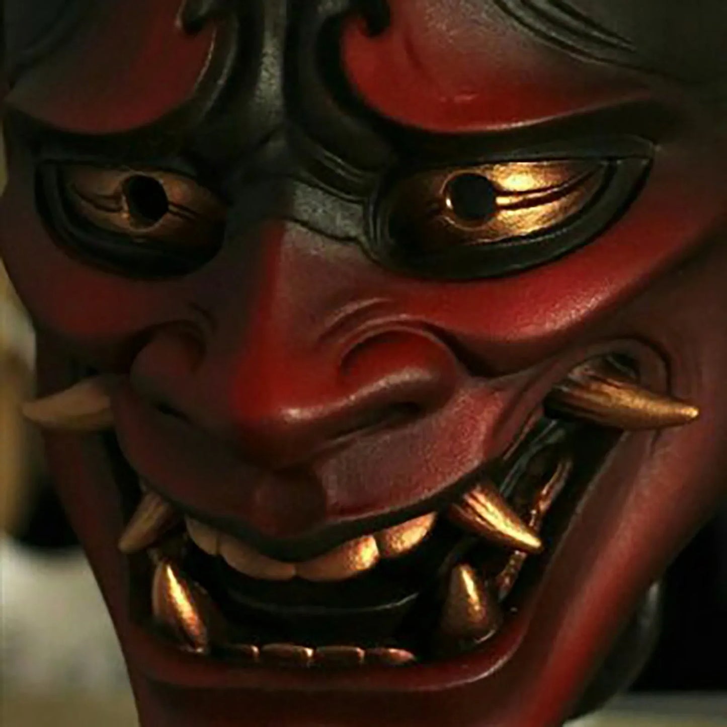 Japanese Hannya Oni Demon Mask - Super Red man