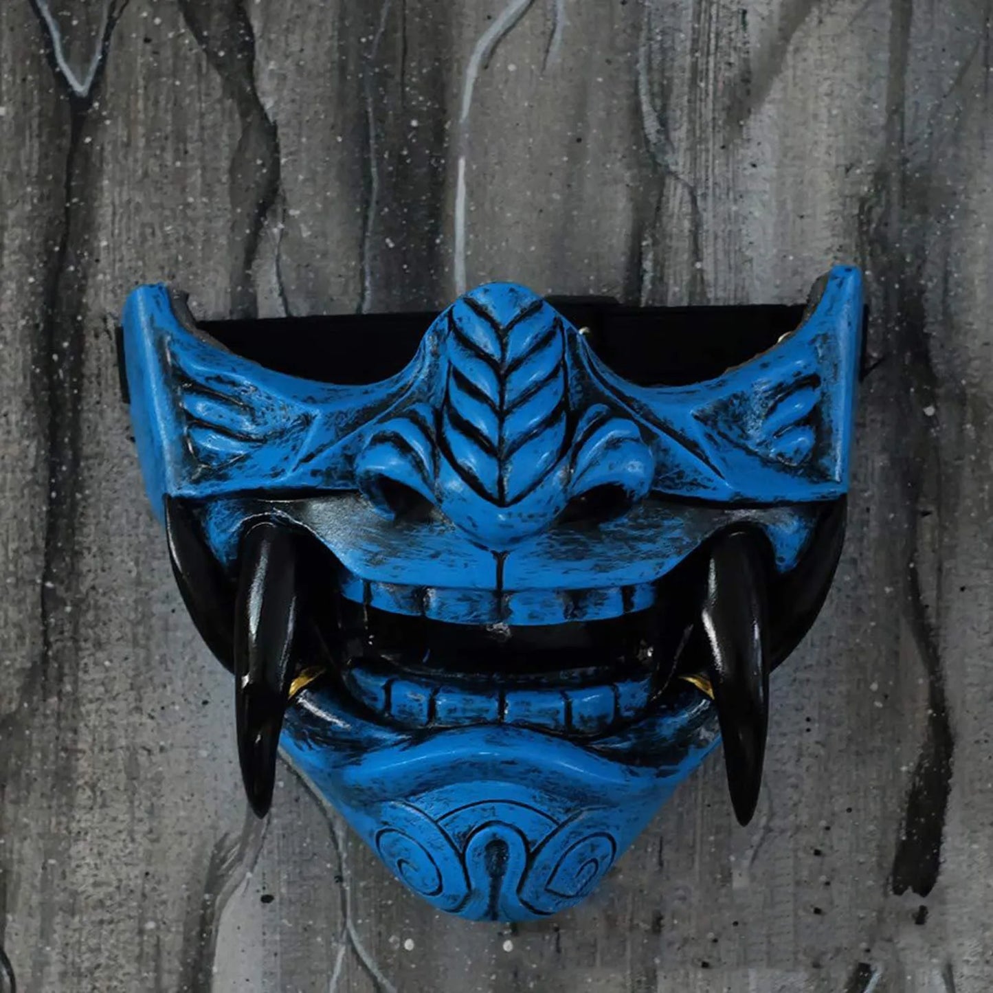 Japanese Half Face Oni Demon Mask - Cos02