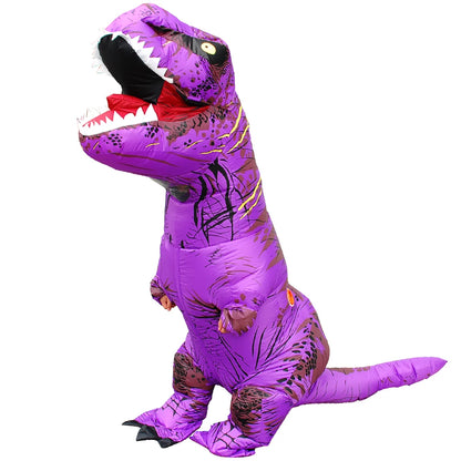 Adult Kids Inflatable Dinosaur Costumes Suit Dress Anime Party Cosplay Carnival Purim Halloween Costume For Man Woman