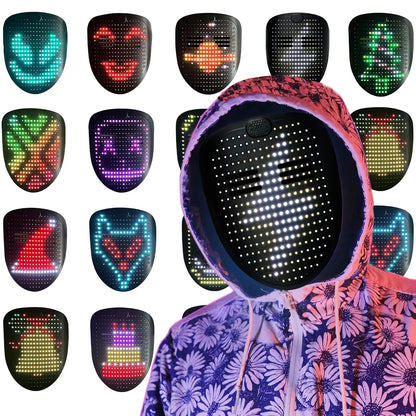 Led Mask with Gesture Sensing, Costumes for Kids, Men, Women