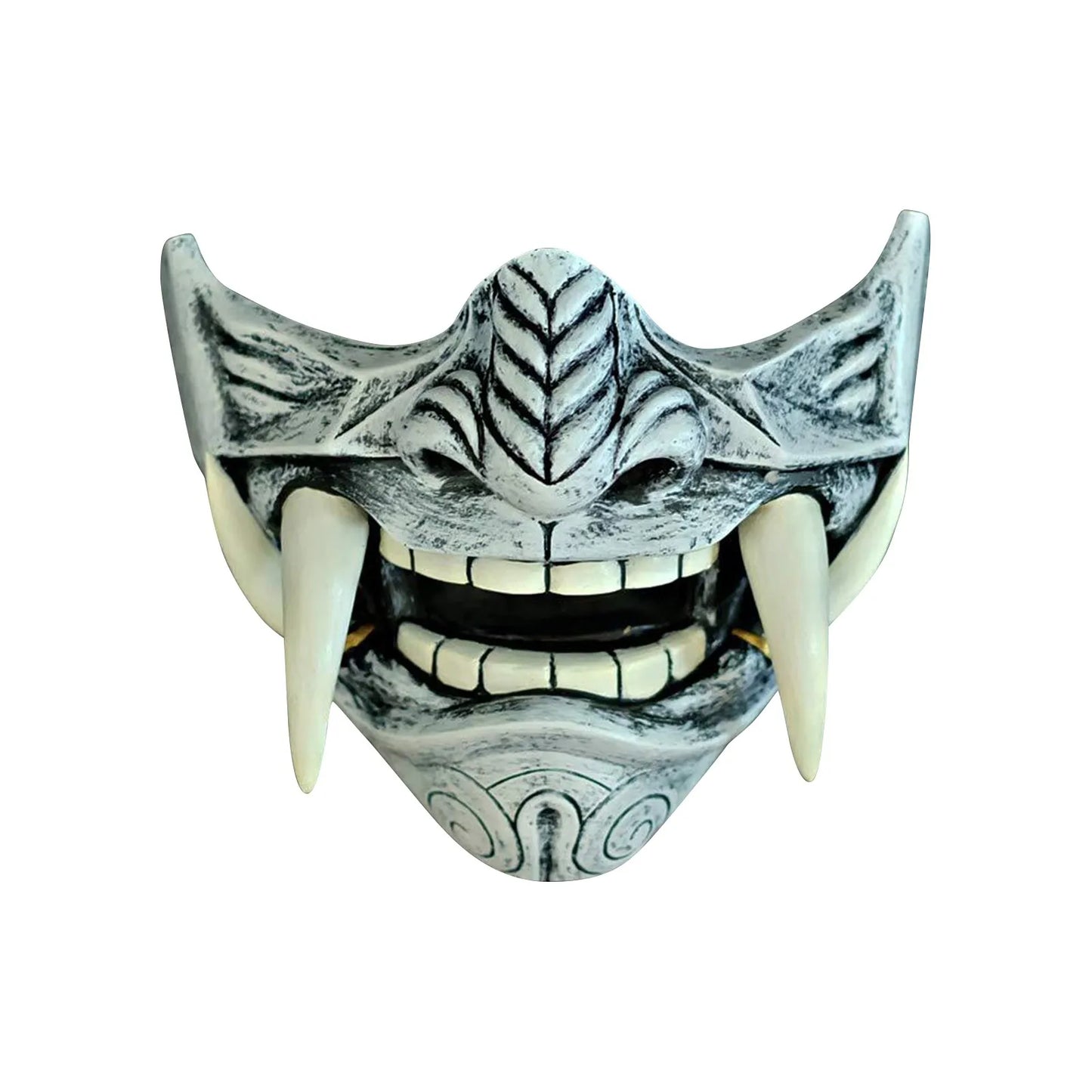 Japanese Half Face Oni Demon Mask - Cos02