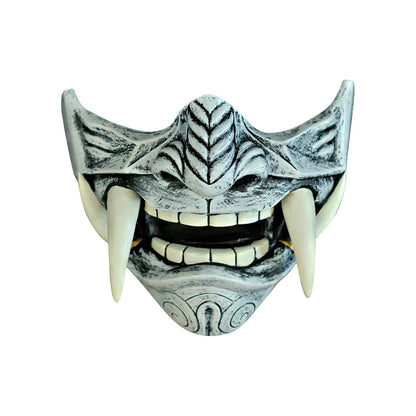 Japanese Half Face Oni Demon Mask - Cos02