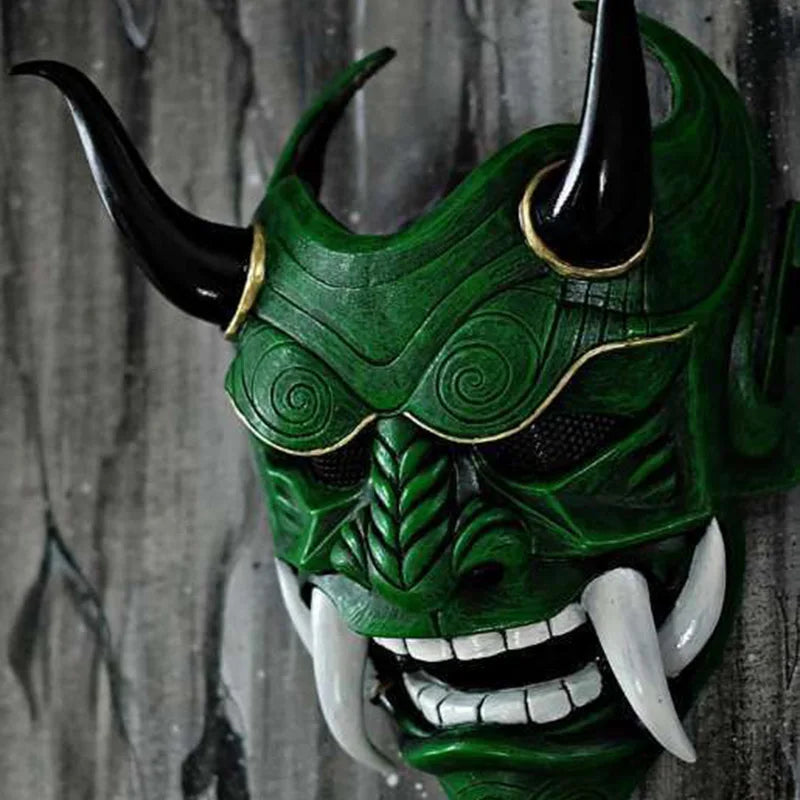 Japanese Hannya Oni Demon Mask - Premium White