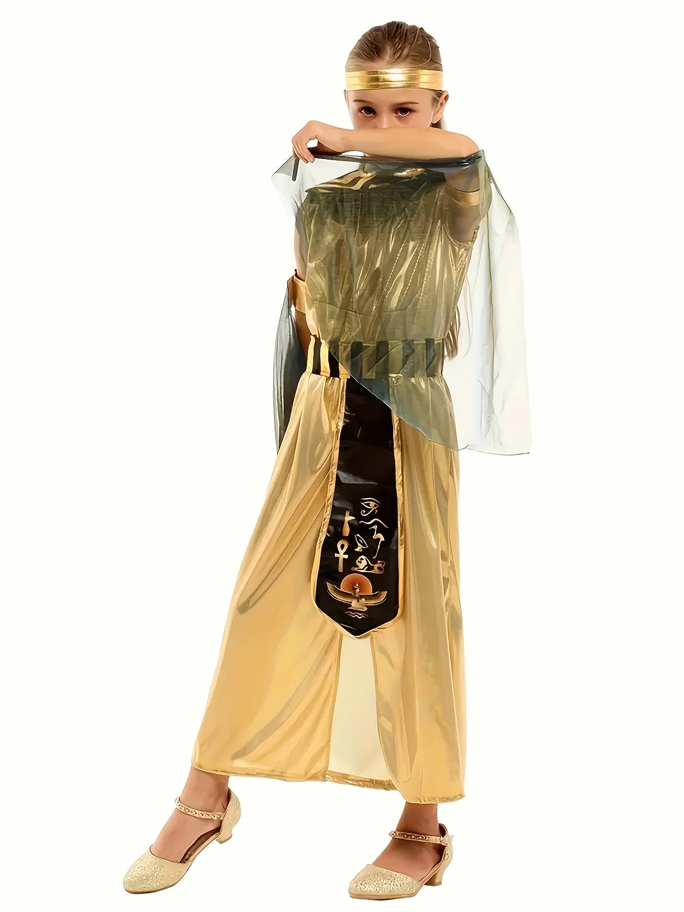 Kids Girls Cosplay Costumes Ancient Egypt Cleopatra Dress Cosplay