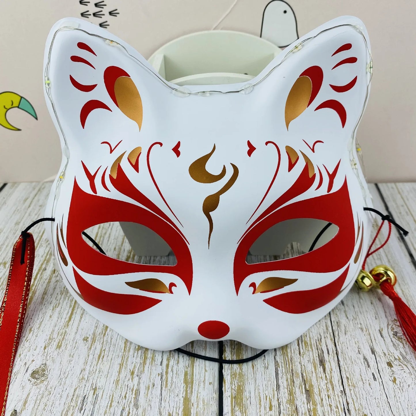 Japanese Kitsune Half Face Mask Cos13