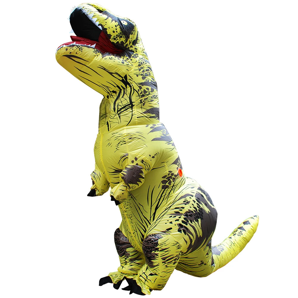 Adult Kids Inflatable Dinosaur Costumes Suit Dress Anime Party Cosplay Carnival Purim Halloween Costume For Man Woman