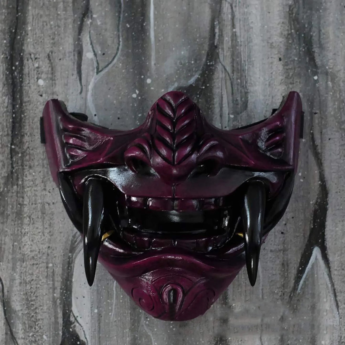 Japanese Half Face Oni Demon Mask - Cos02