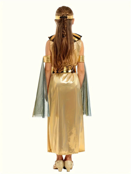 Kids Girls Cosplay Costumes Ancient Egypt Cleopatra Dress Cosplay