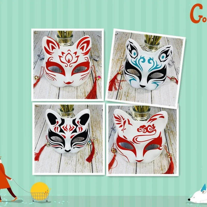 Japanese Kitsune Half Face Mask Cos19