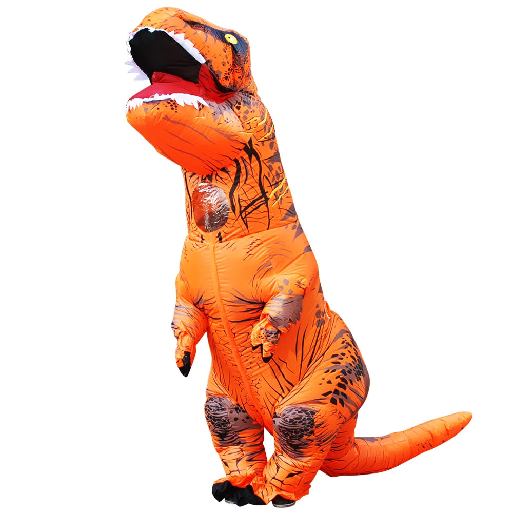 Adult Kids Inflatable Dinosaur Costumes Suit Dress Anime Party Cosplay Carnival Purim Halloween Costume For Man Woman