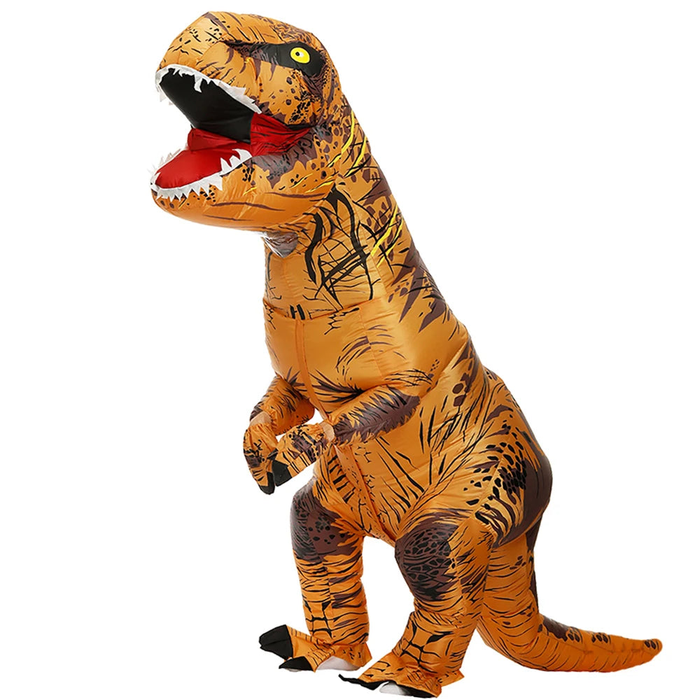 Adult Kids Inflatable Dinosaur Costumes Suit Dress Anime Party Cosplay Carnival Purim Halloween Costume For Man Woman