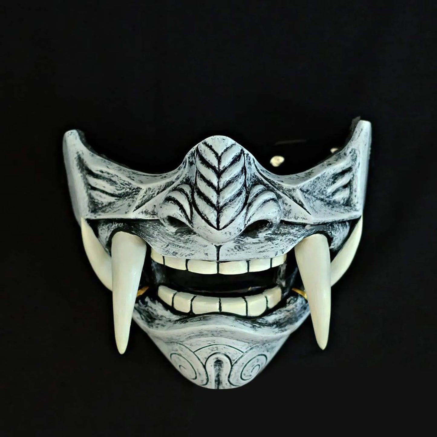 Japanese Half Face Oni Demon Mask - Cos02