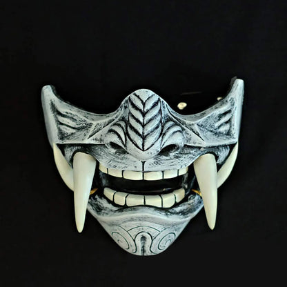 Japanese Half Face Oni Demon Mask - Cos02