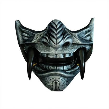 Japanese Half Face Oni Demon Mask - Cos02