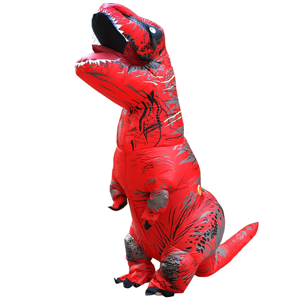 Adult Kids Inflatable Dinosaur Costumes Suit Dress Anime Party Cosplay Carnival Purim Halloween Costume For Man Woman