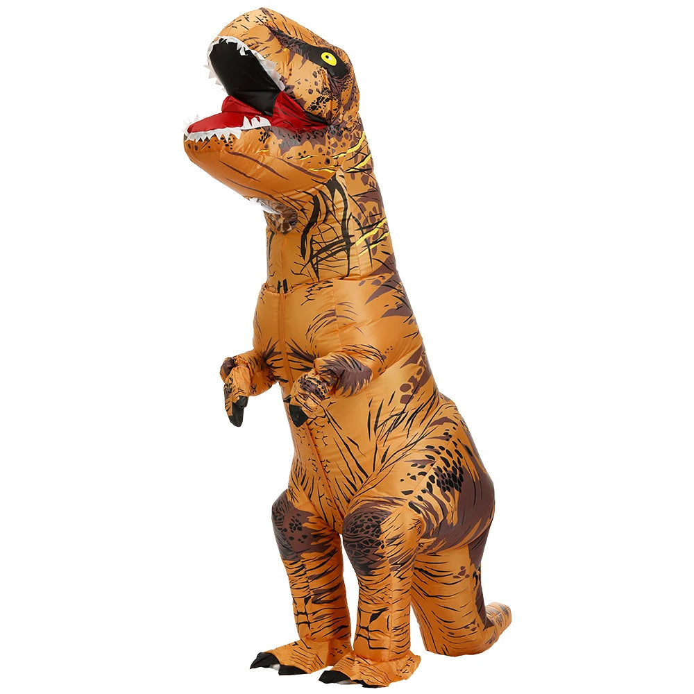 Adult Kids Inflatable Dinosaur Costumes Suit Dress Anime Party Cosplay Carnival Purim Halloween Costume For Man Woman