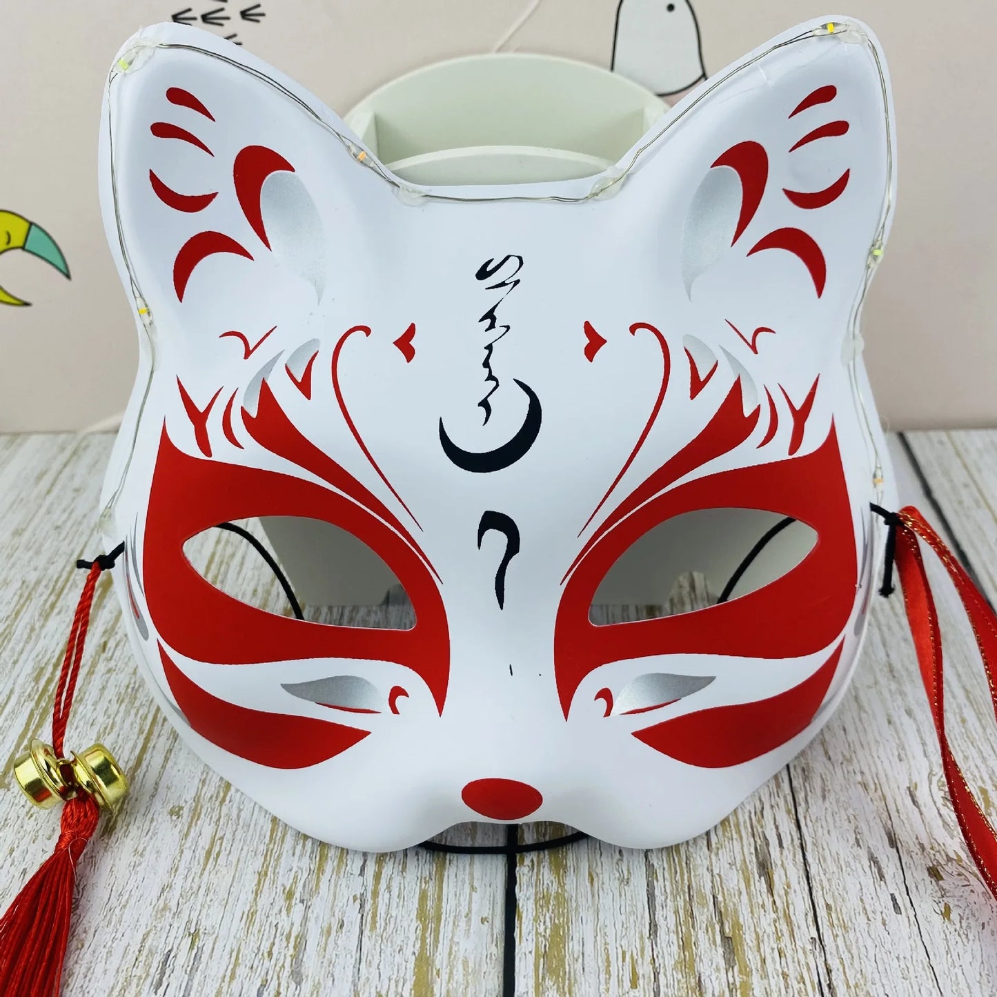 Japanese Kitsune Half Face Mask Cos13