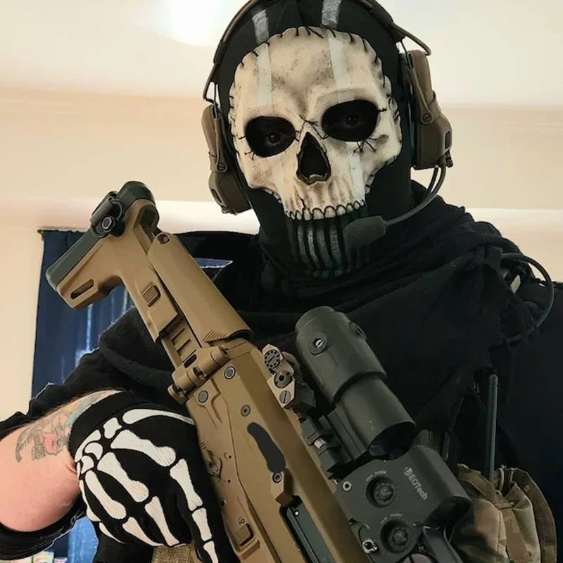 NEW Ghost Mask 2025 COD Cosplay Airsoft Tactical Skull Full Mask