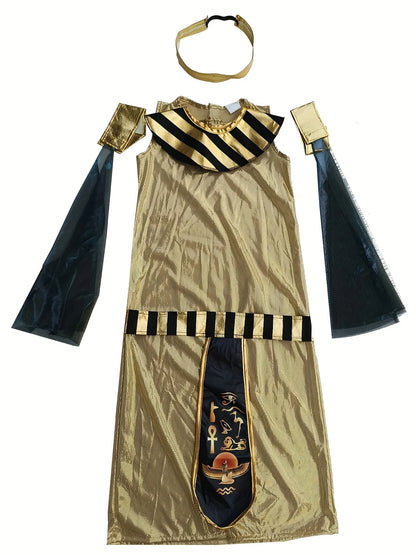 Kids Girls Cosplay Costumes Ancient Egypt Cleopatra Dress Cosplay