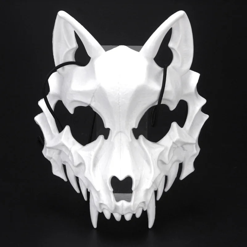 Long Teeth Skeleton Half Face Mask (S06)