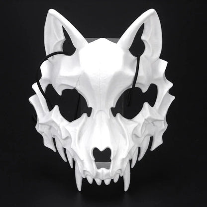 Long Teeth Skeleton Half Face Mask (S03)