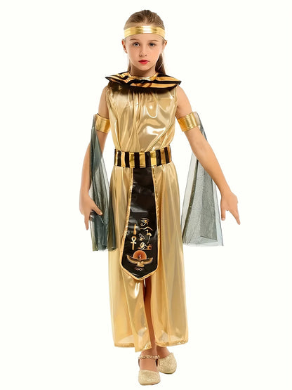 Kids Girls Cosplay Costumes Ancient Egypt Cleopatra Dress Cosplay